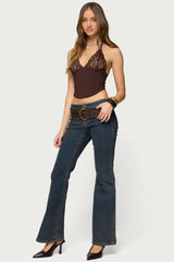 Ghita Lacey Halter Corset