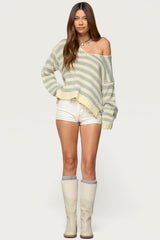 Eugenie Oversized Striped Sweater