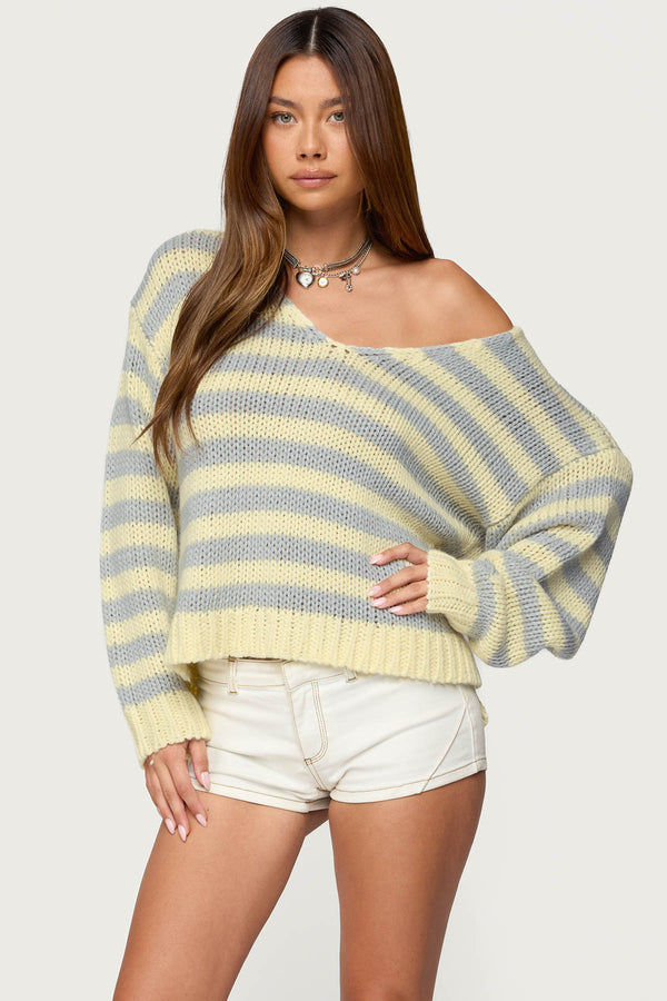 Eugenie Oversized Striped Sweater view 1