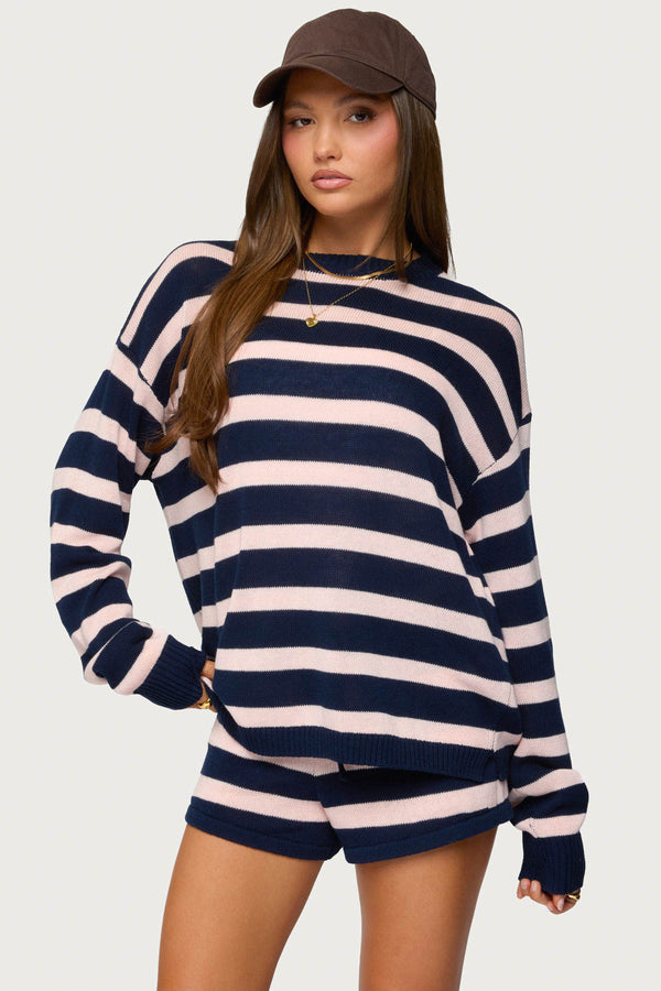 Amaris Oversized Striped Sweater view 1