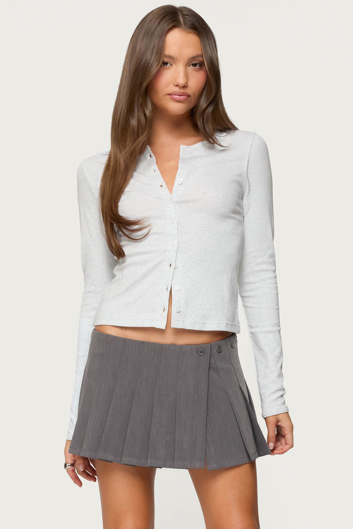 Asti Button Up Long Sleeve Top
