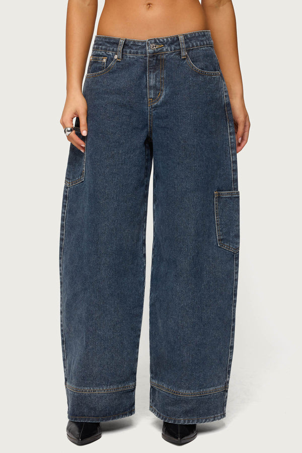 Nea Pocket Low Rise Baggy Jeans view 2