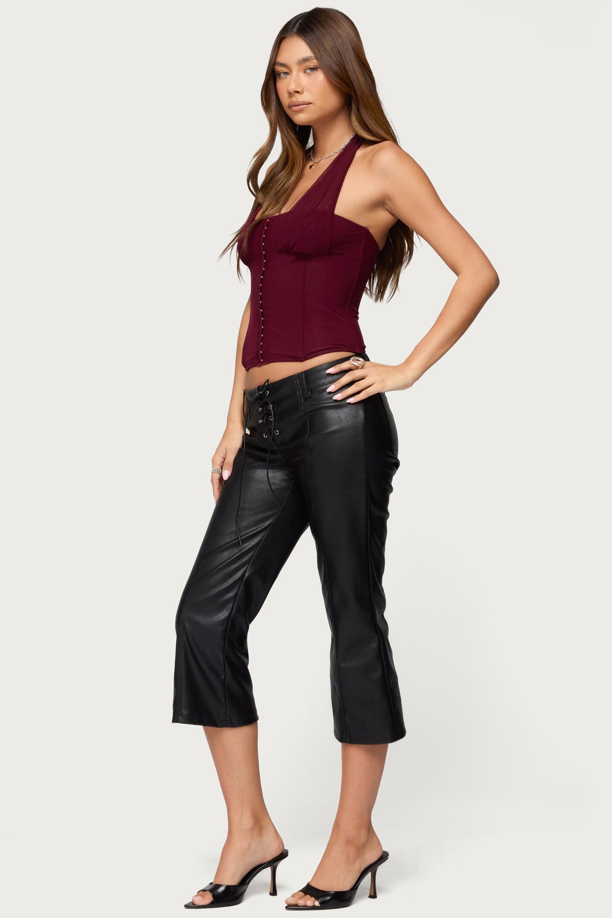 Rosalina Mesh Halter Corset