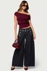 Michaela Off Shoulder Knit Top