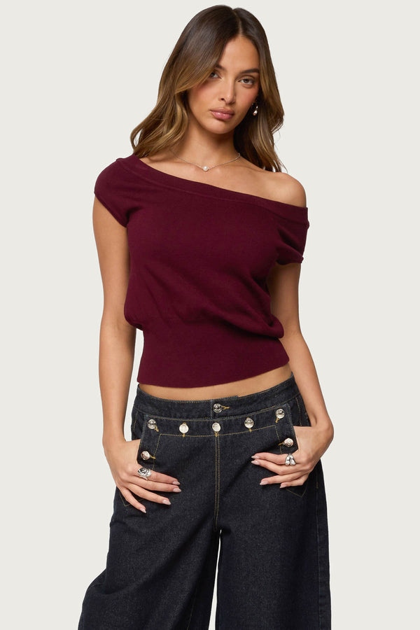 Michaela Off Shoulder Knit Top view 1