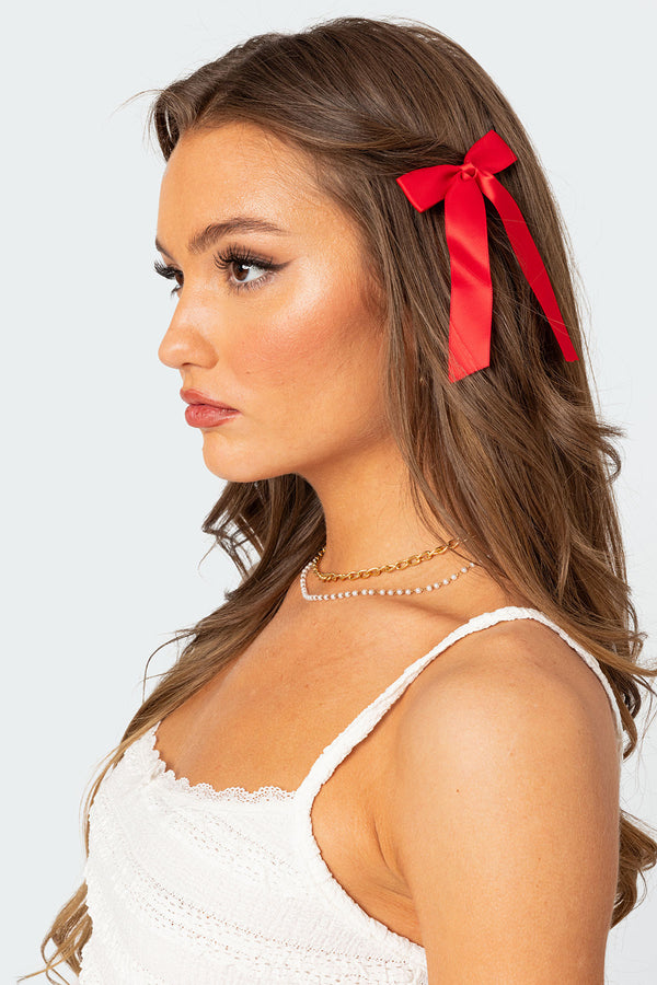 Ribbon Bow Hair Clip Pack view 1