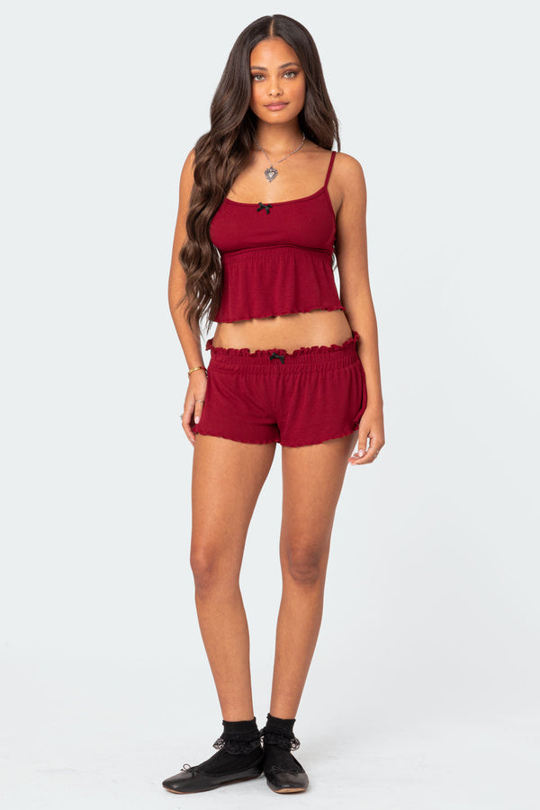 Gilmore Ribbed Shorts view 1