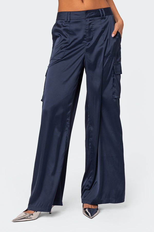 Kelsey Satin Effect Trousers view 2