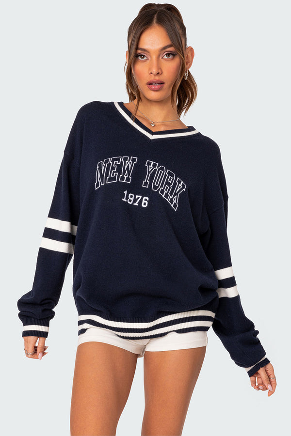 90S In New York Oversized Sweater view 1