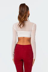 Night Out Sheer Crop Top