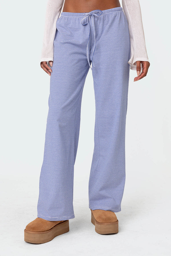 Olivia Striped Loose Fit Pants view 2