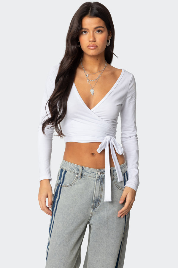 Aila Wrap Top view 1