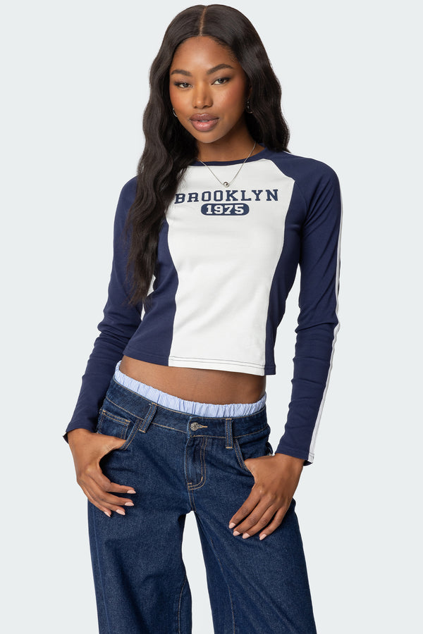 Brooklyn Raglan Long Sleeve T Shirt view 1