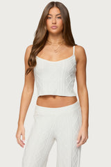 Louise Cable Knit Tank Top