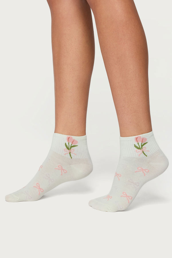 Floral Socks view 1