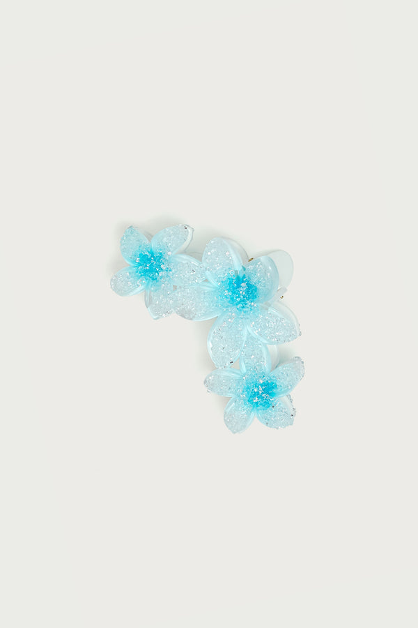 Faux Crystal Flower Hair Clip view 2