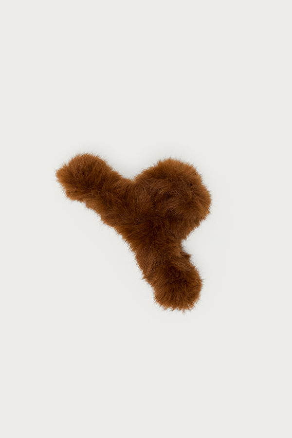 Faux Fur Hair Clip view 2