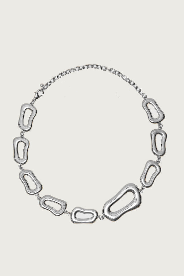 Chunky Oval Chain Necklace view 2