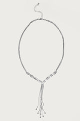 Braided Cascading Chain Necklace