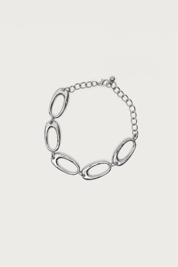 Linked Oval Chain Bracelet view 2
