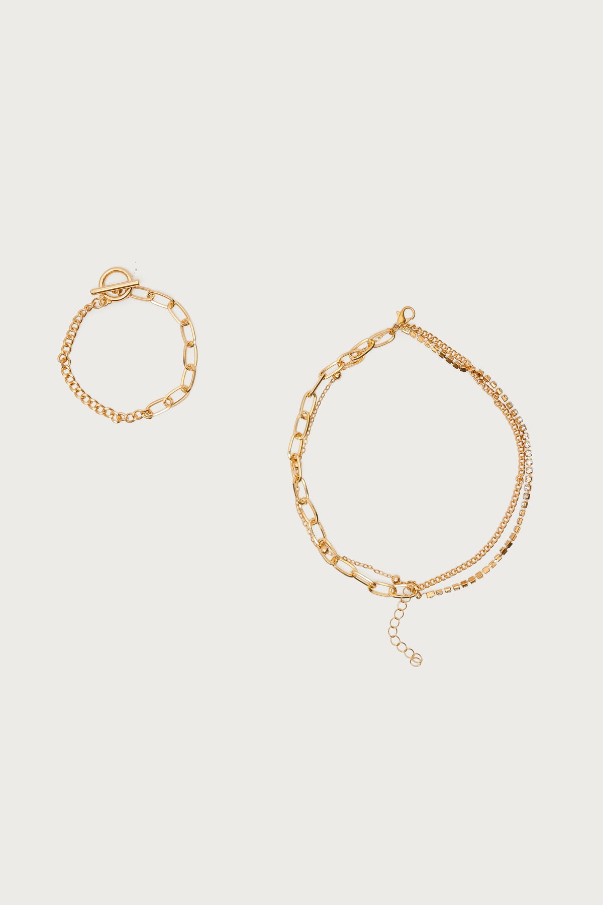 Mixed Chain Layered Bracelet Pack