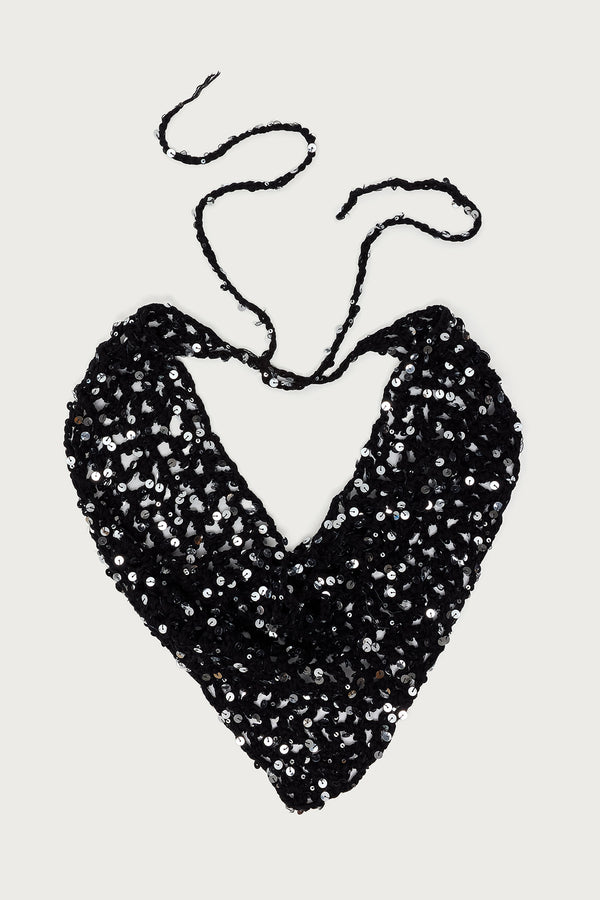 Sequin Crochet Waist Scarf view 2