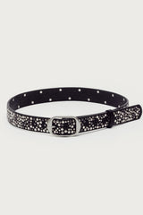Zinia Studded Faux Leather Belt
