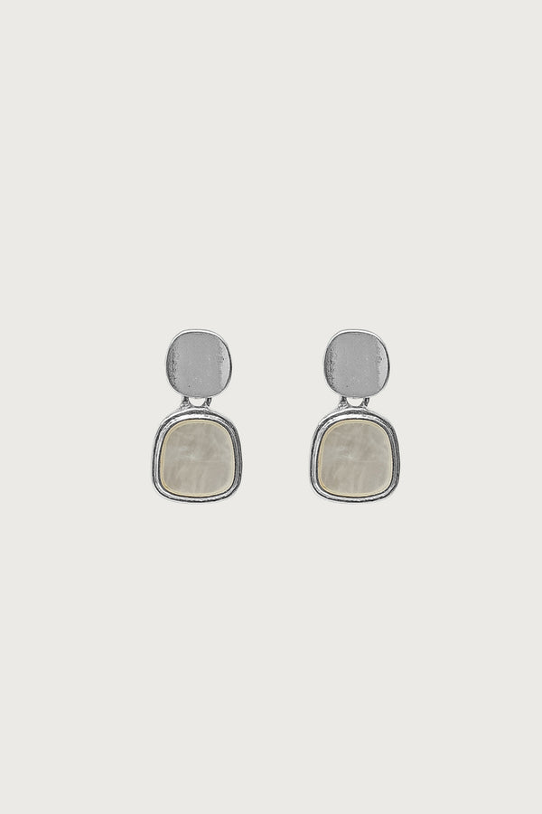Iridescent Stone Dangle Earrings view 2