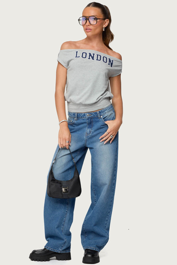 So London Off Shoulder Top view 2