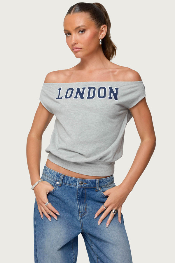 So London Off Shoulder Top view 1