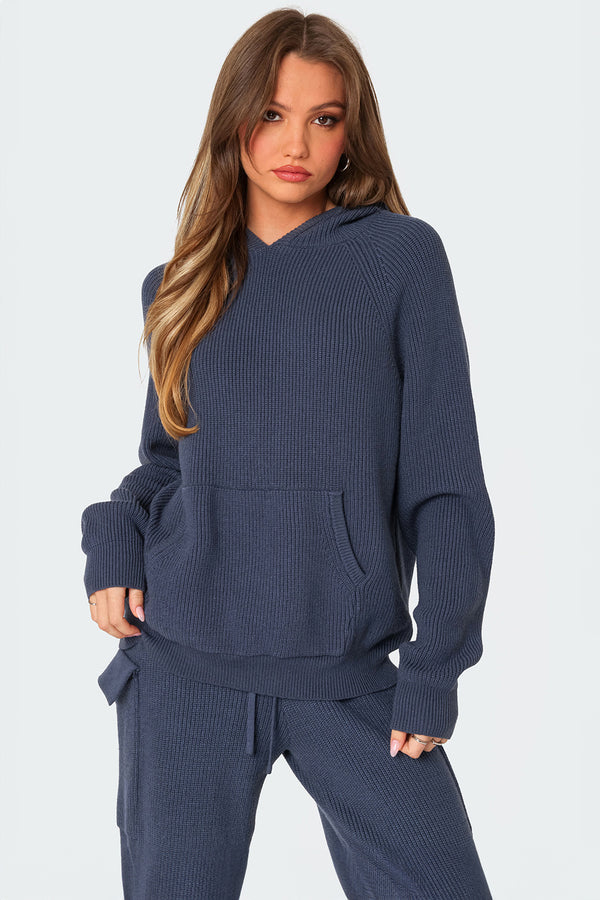 Wynter Oversized Knit Hoodie view 1