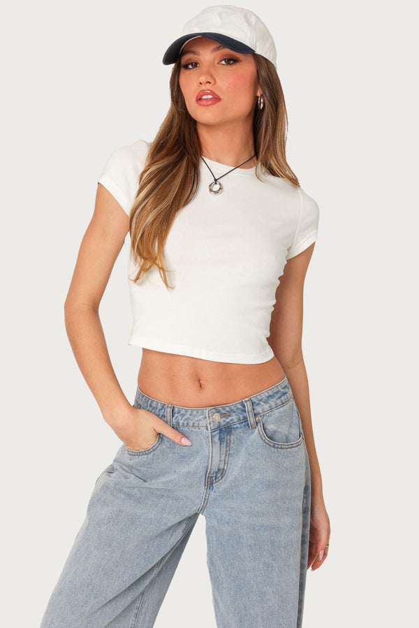 Better Basics Cropped T Shirt view 1