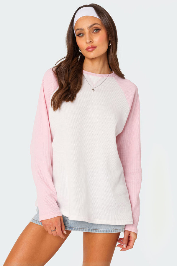 Me Time Oversized Waffle Top view 1