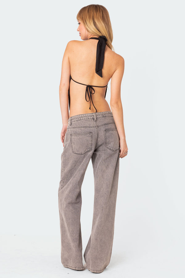 Clara Open Back Halter Top view 2