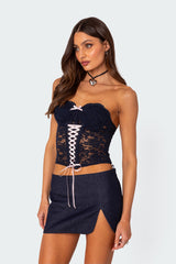 Cinch Sheer Lace Corset
