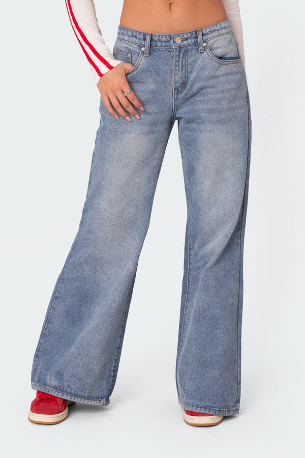Low Rise Bootcut Jeans view 1
