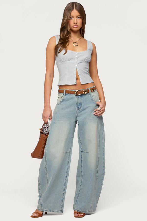 Ilara Low Rise Barel Jeans view 1