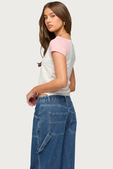 Liva Contrast Raglan T Shirt