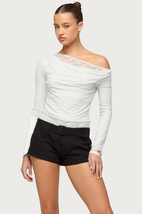 Layered Lacey Off Shoulder Top view 1