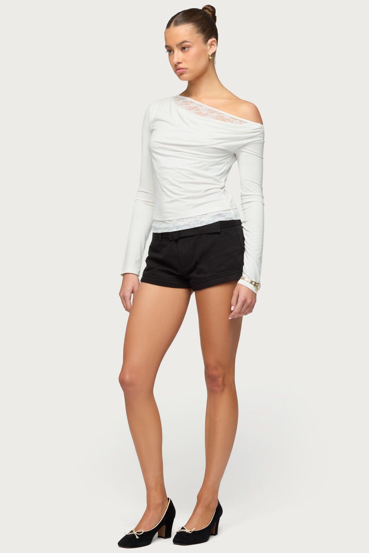 Layered Lacey Off Shoulder Top