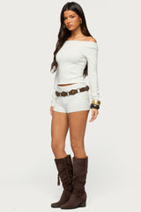 Arianna Off Shoulder Sweater