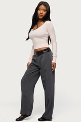 Mercedes Knitted V Neck Top