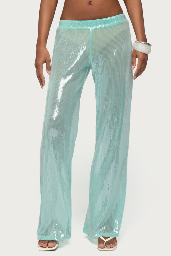 Avalee Sequin Wide Leg Pants view 2