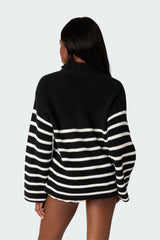 Oversized Quarter Zip Sweater