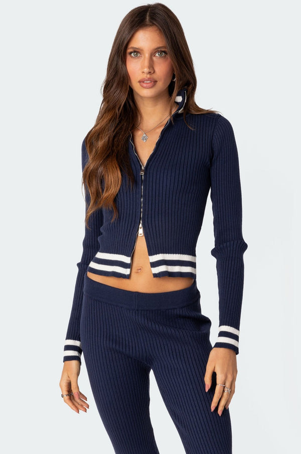 Pluto Ribbed Cardigan view 1