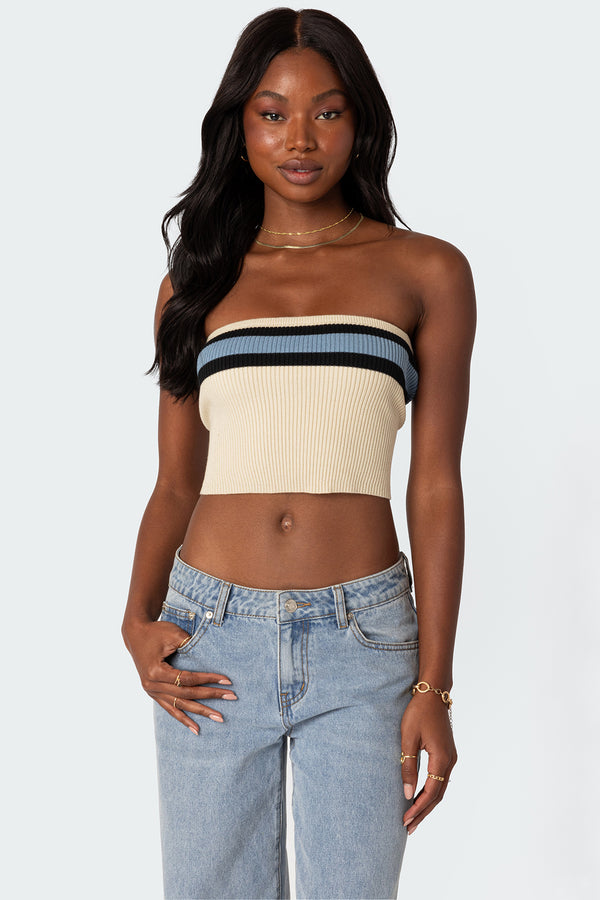 Cyprus Knit Tube Top view 1