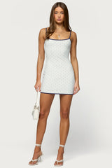 Rosalyna Polka Dot Mini Dress