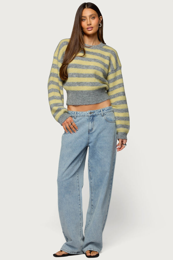 Dalina Washed Low Rise Baggy Jeans view 1