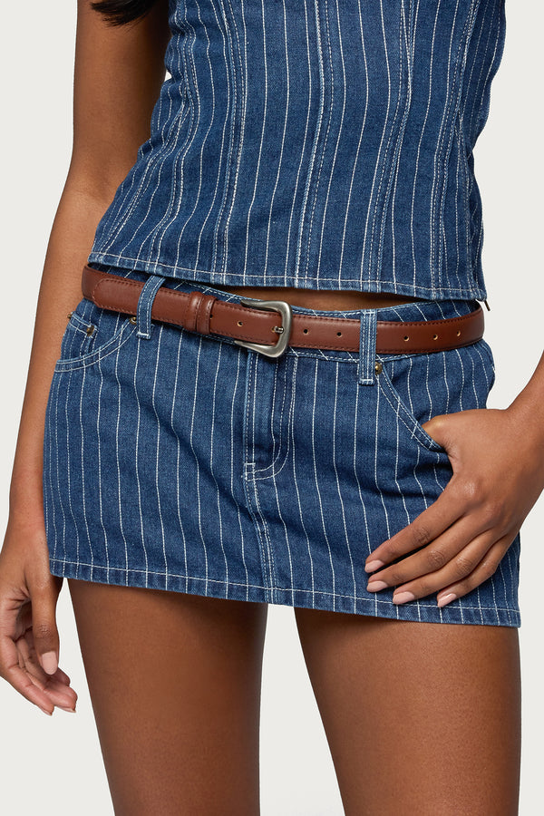 Back To Basics Faux Leather Belt view 1