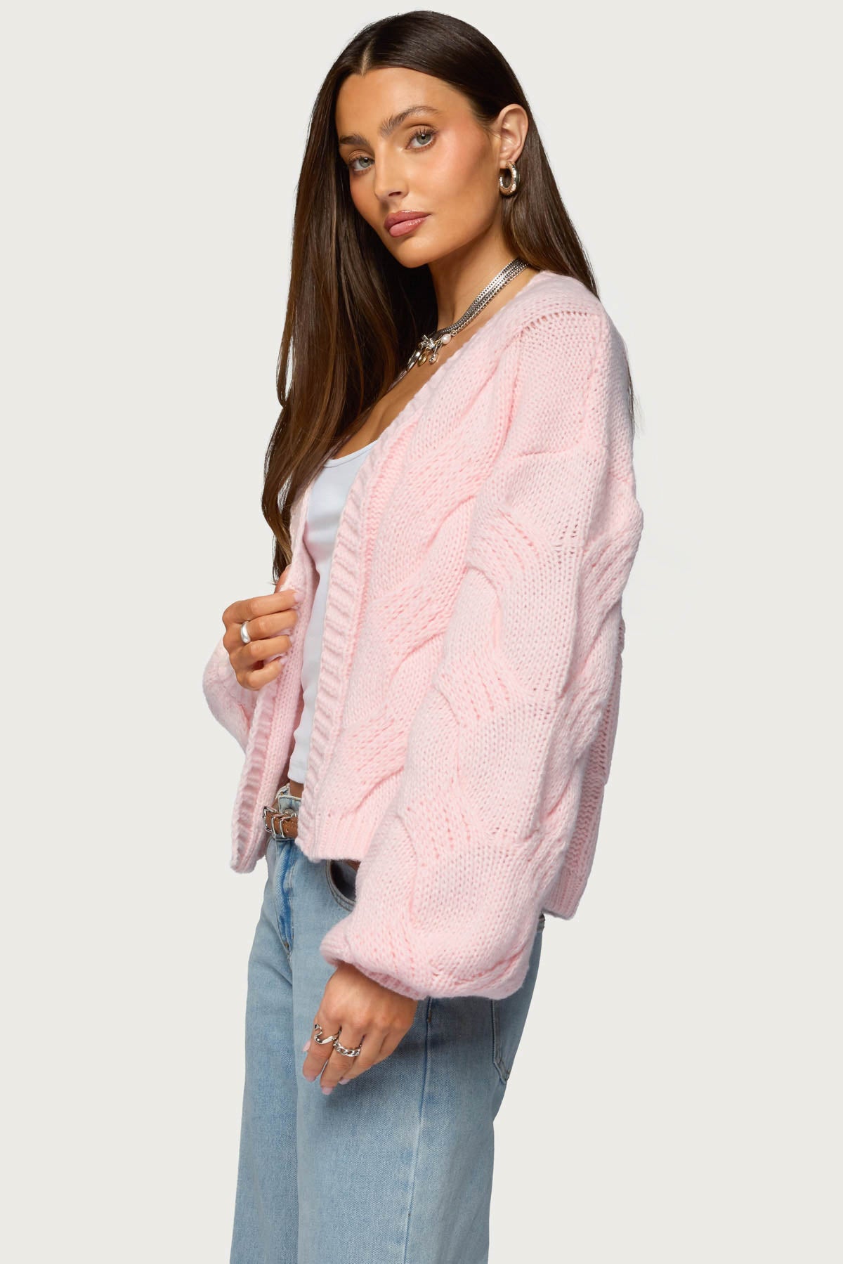 Braiden Chunky Cable Knit Cardigan